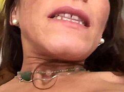 'After fucking, she wasn't satisfied, so she masturbated the dick.'