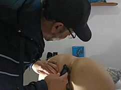 Redhead Slut Plays With Husband Then Calls Married Neighbor To Shave Her Pussy