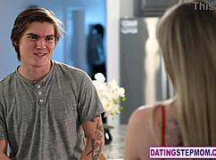 Interfering with milf stepmom Bunny Madison during her breeding scheme