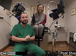 Freshman Gets Hitachi Orgasm From Doctor!