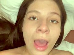 the cute paulista girlfriend takes a big dick in her tight ass