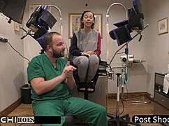 Freshman Gets Hitachi Orgasm From Doctor!