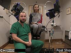 Freshman Gets Hitachi Orgasm From Doctor!