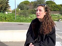 does livia, the young french beauty, want to get fucked with her big natural tits?