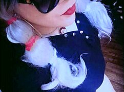 Tranny Babe Veronica Mix Shakes Ass In Panties As Crossdressing Babysitter With Blue Eyes