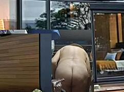 Transsexual Crossdressing Retro Homemade with Barefoot Ass and Feet