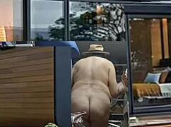 Transsexual Crossdressing Retro Homemade with Barefoot Ass and Feet