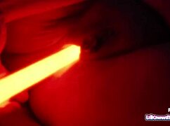May The 4th Be With You - Star Wars BBW Nerd Enjoys Toy Play And Light Saber Masturbation