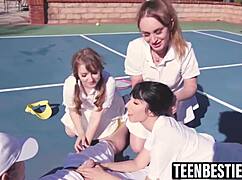 Big Tits Besties Foursome Hardcore Fuck!