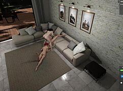 Let's play Caroline's fantasies part 7 in the rental cabin with redheads and strapons 😏