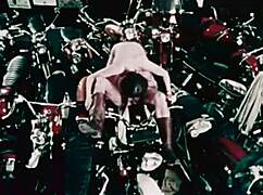 Beauty Girl Rides Motorcycle, Blows Cock To Cumshot On Face