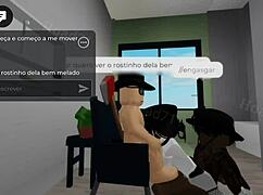 Gothic Babe With Big Ass Takes Monster Cock In Threesome At Parents' House