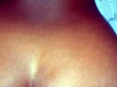 This ebony slut from the neighborhood is getting her ass fucked in anal