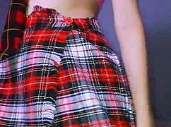 bonneyuwu rips clothes and masturbates with huge dildo