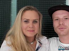 Blonde Wife Barra Brass Gets Anally Creampied Next To Cuckold Husband