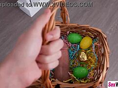 Easter Fun Awaits With Two Hot Petite 18+ Bunnies Emma Rosie And Sexy Teen Maria Kazi Taking Big Cock Blowjobs