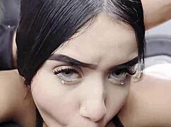 Latina Teen Sucks Dick While Driving on Public Road