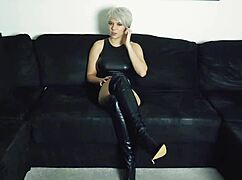 So this wife decides to get even with her cheating husband by hooking up for a wild facial and swallow session