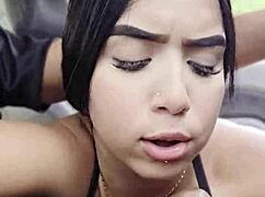 Latina Teen Sucks Dick While Driving on Public Road