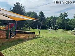 Horny Beauties Fuck Publicly At Aquapark