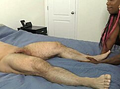 i gave a leg massage that ended in breedin her deep