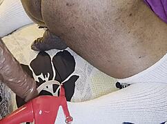 Girl fucks guy with anal toys and cum on ass! 😈🍑