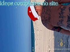 CASSIANA COSTA RIDING HARD IN THE DUNES WITHOUT CONDOM!