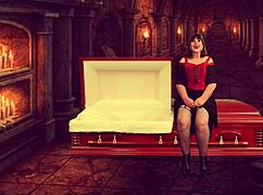 Is Granny Vampyra Ready for Her Familiar's Intense Finger Fucking and Pussy Licking?