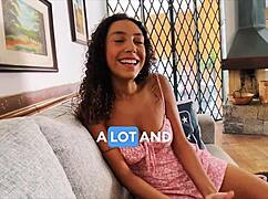 Interaction with the foreigner on the sofa