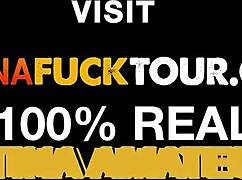 an amateur latina with big tits gets roughly handled by an american guy