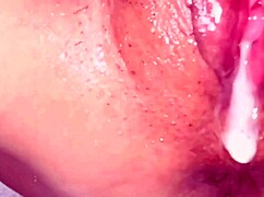 Amateur Wife's Shaved Pink Pussy Gets Creampie Fuck. It's 25 Days After Losing Virginity.