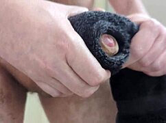 this towel feels so real massive cumshot