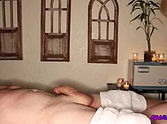 Shady Spa Blonde Electra With Piercing Gives Emotional Blowjob And Handjob Massage