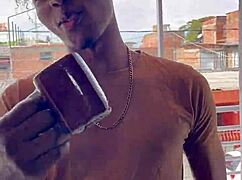 Ebony stepsister craves sex with her horny neighbor