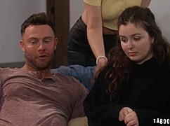 seth gamble and bunny madison join their stepsiblings codey steele and leana lovings for a wild foursome