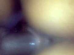 Teen slut rides huge black cock for creampie.