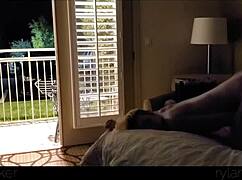 Hot Young 18+ Slut Fucked Hard In Motel With The Door Open