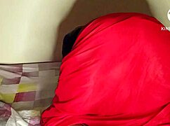 big ass desi bhabhi in lal sari gets fucked doggy by devar 😈🍑