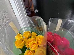 Oh man, these two sluts are going wild on that one big black cock, sucking and taking cumshots everywhere