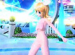 Kagamine Rin reveals her goddess body in the love song nude mod
