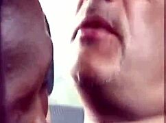 oh man, i can't believe this sexy ebony chick is givin' that joy ride oral service in the car, like ridin' and suckin' with her friend--uh, interrac... wait, interacial vibes