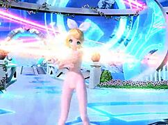 Kagamine Rin reveals her goddess body in the love song nude mod