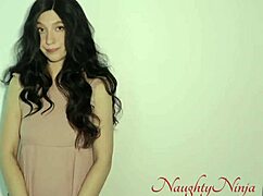 Brunette Curvy Milf in Dress Gets Creampie in Missionary Pov from Big Cock During Thunder Storm