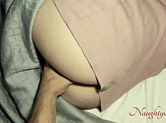 Brunette Curvy Milf in Dress Gets Creampie in Missionary Pov from Big Cock During Thunder Storm