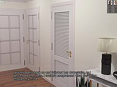 Stepsis caught him masturbating to the sexy milf landlady she then plays with his dick - blacked house 01 3d porn game