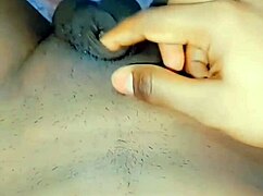 Shemale babe with small cock gets spanked over desk in fetish play