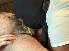 Ebony slut gags on deepthroat and filthy rimming