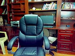 Secretary masturbates anal in office!