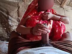 this beautiful indian bride gets hardcore fucked by her dever on the ranch 😈