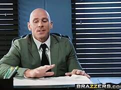 Isis Love Spills Her Big Tits At Work In Stockings With Johnny Sins!